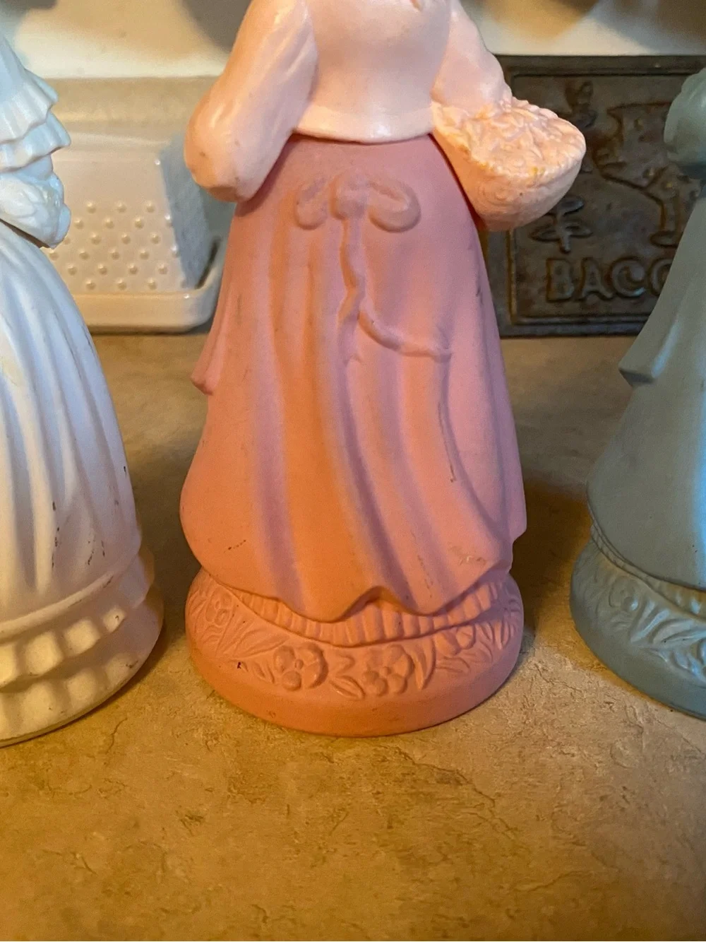 Vintage Avon Little Girl Blue/Pink Cologne Victorian Field Flowers Decanters Lot